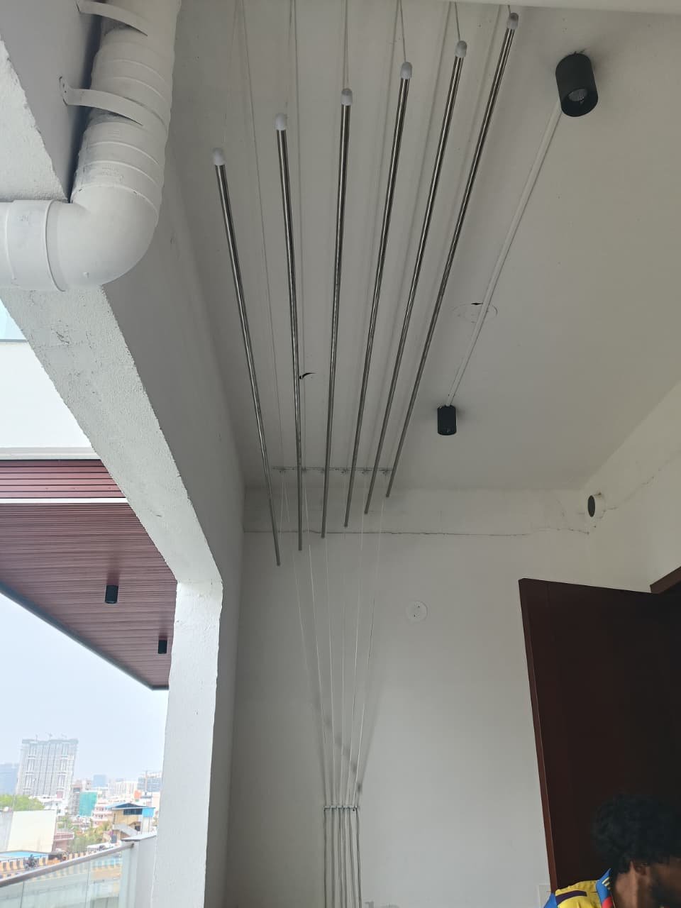 Ceiling-Mounted Cloth Hangers